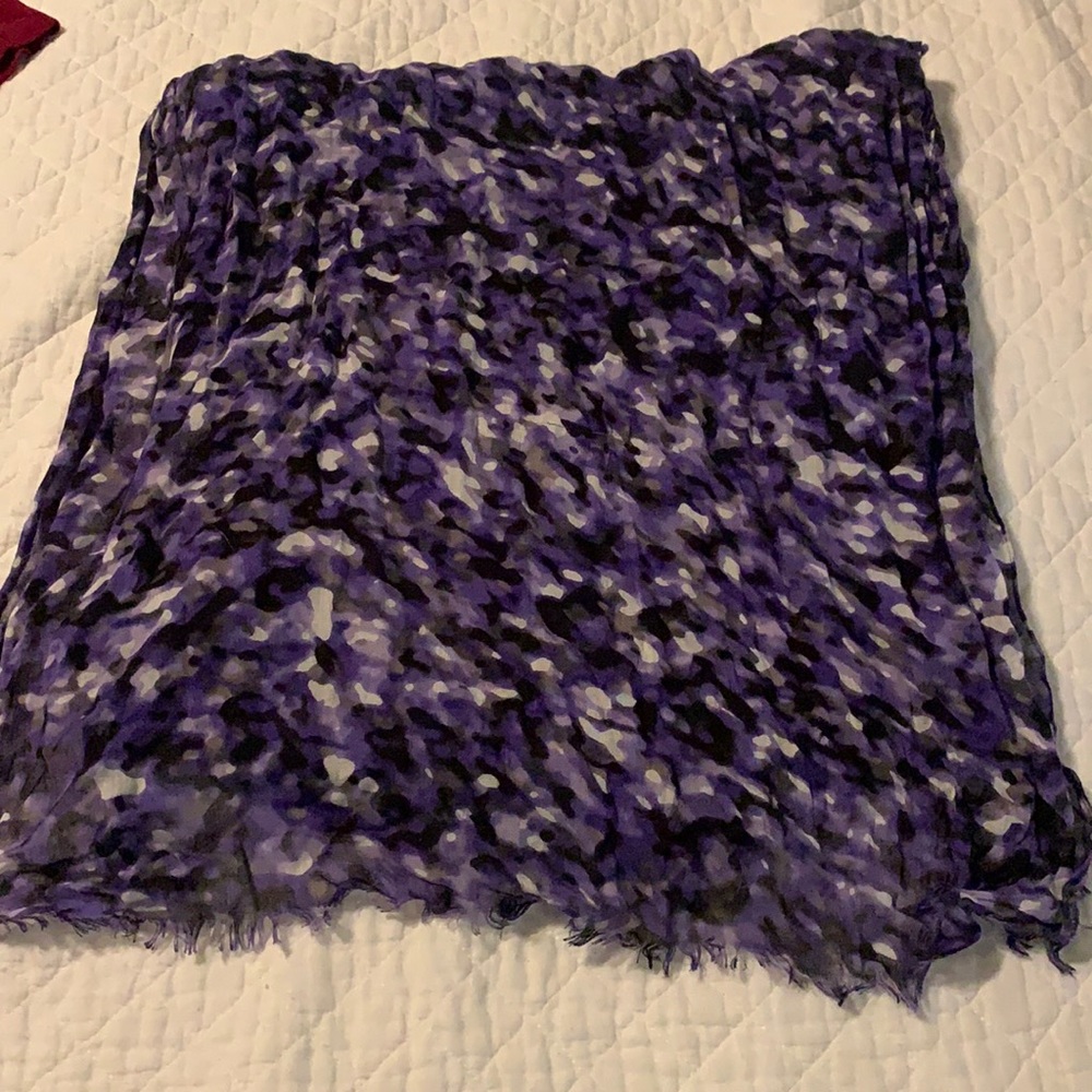 Beautiful purple scarf.